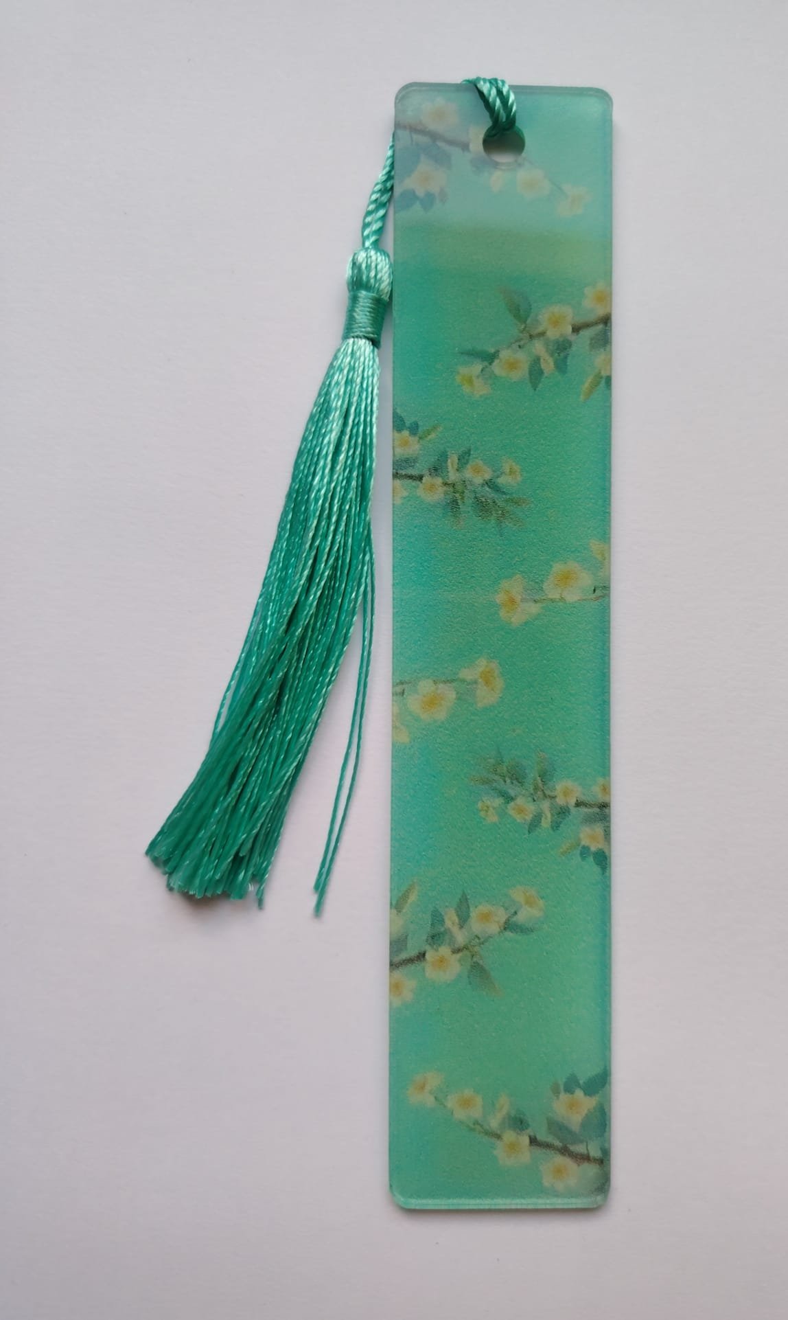 blossom bookmark green and yellow 2 the craft box The Craft Box