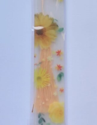 floral bookmark yellow the craft box The Craft Box