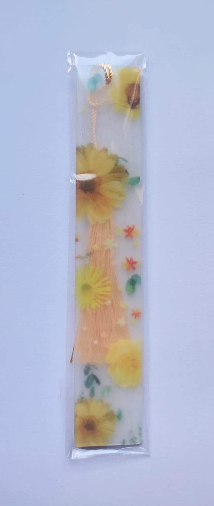 floral bookmark yellow the craft box The Craft Box