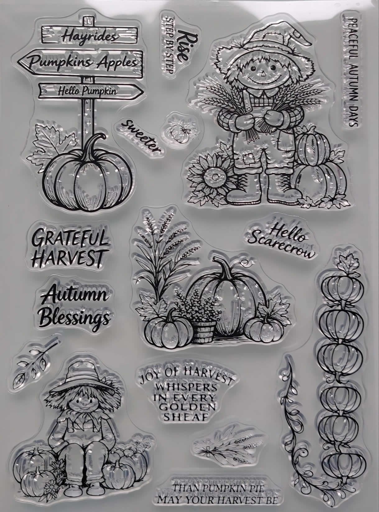 Set of 16 Hello Scarecrow
